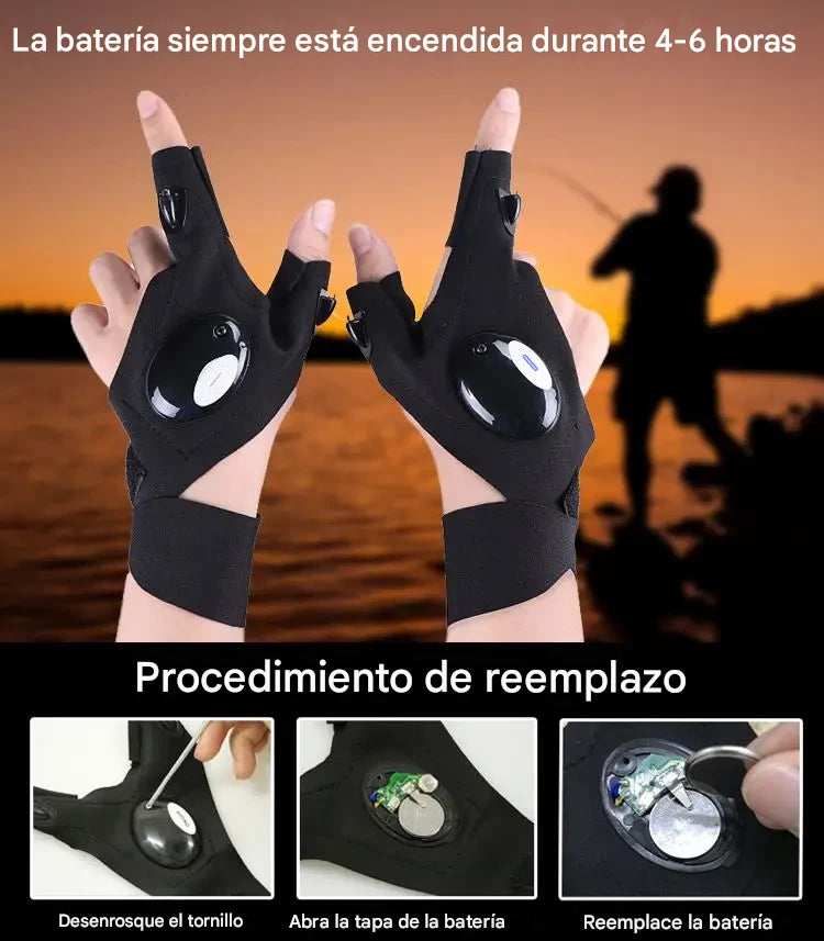 Guantes LED con Luz Incorporada – Ilumina y Trabaja con Manos Libres