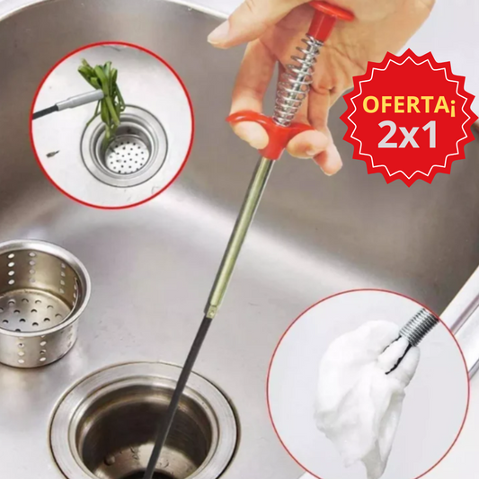 2X1 "SONDA DESTAPA CAÑERIA🚫 90CM ¡Basta de malos olores y cañerias tapadas¡ ✅ algo que todos necesitamos en casa¡"