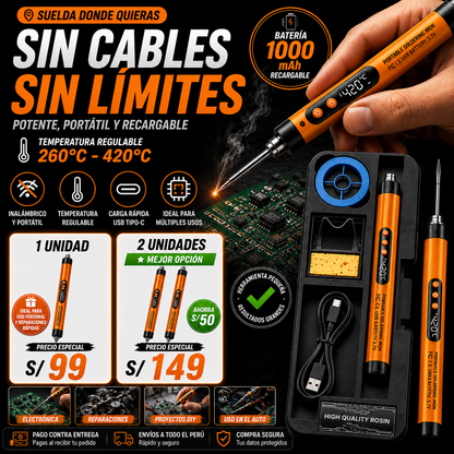 🔥 SUELDA DONDE QUIERAS, SIN CABLES Y SIN LIMITACIONES