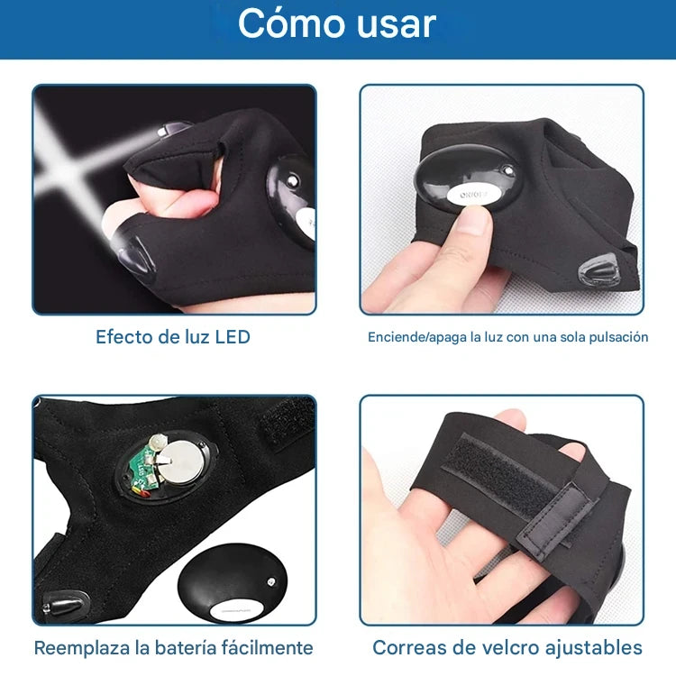 Guantes LED con Luz Incorporada – Ilumina y Trabaja con Manos Libres