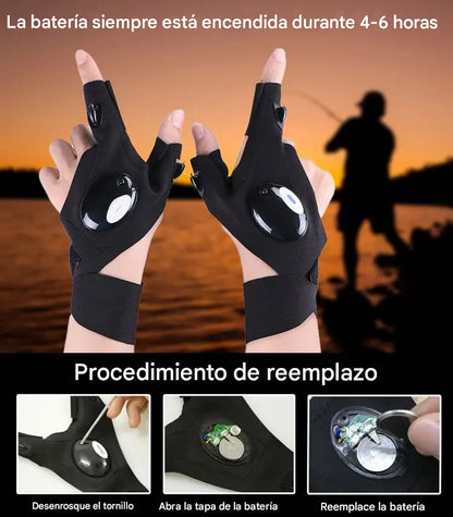 Guantes LED con Luz Incorporada – Ilumina y Trabaja con Manos Libres