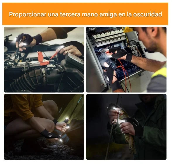 Guantes LED con Luz Incorporada – Ilumina y Trabaja con Manos Libres