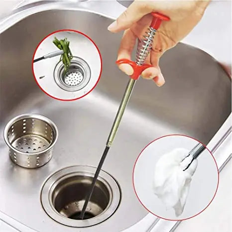 2X1 "SONDA DESTAPA CAÑERIA🚫 90CM ¡Basta de malos olores y cañerias tapadas¡ ✅ algo que todos necesitamos en casa¡"